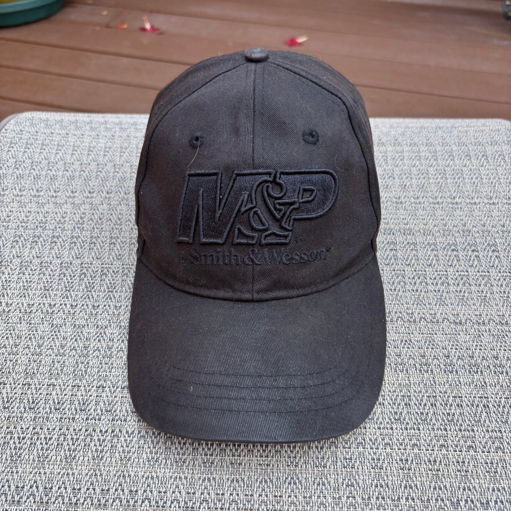 Smith & Wesson M&P Hat Mens OSFA Black Excellent Embroidered Logo Cap